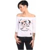 Yakuza FLYING SKULL OFF SHOULDER dámske tričko s dlhým rukávom GLSB 13139 white Farba: biela, Veľkosti dámske: S