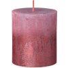 Bolsius Rustic, Vianočná, Sunset Ash Rose+ Red 80/68 mm