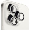 FIXED Camera Glass tvrdené sklá s hliníkovým rámčekom na ochranu šošoviek zadného fotoaparátu pre iPhone 15 Pro/15 Pro Max - strieborná FIXGC2-1202-SL - možnosť vrátiť tovar ZADARMO do 30tich dní