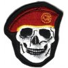 Navys Nášivka lebka Červená