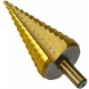 Vrták stupňovitý 4-39 mm do plechu, krok 3mm, TiN (Vrták stupňovitý G38501)
