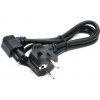 Kabel C-TECH síťový 1,8m VDE 220/230V napájecí notebook 3 pin Schuko, lomený CB-PWRC5-20A C-Tech