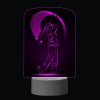 3D Dotyková lampa s diaľkovým ovládaním - GOLF