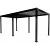 Outdoor Creations Hliníkovo-ocelová pergola s vyčnievajúcimi lamelami ALUSTEEL 300x600cm 6 nôh Farba: Antracit RAL 7015