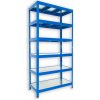 Kovový regál do domácnosti Biedrax 50 x 90 x 180 cm, modrý - 6 políc pozink
