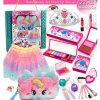 JOKO Detská Make Up Sada so sukňou a korunkou + plyšové púzdro na kozmetiku 22ks