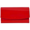 Malá listová kabelka matná červená