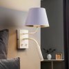 Luminex Nástenné svetlo Soho, kužeľové, lampa na citanie biela/zlatá - 3456
