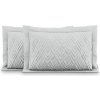 AmeliaHome Súprava obliečok na vankúš Ofélia I strieborná - 2 kusy, veľkosť 50x70*2