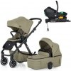PETITE&MARS Kočík kombinovaný ICON 2v1 Mossy Green LITE AIR + Core Pro i-Size Black Grey + Báza
