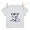 Boodyy Tričko s krátkym rukávom Rock the world 80 (9-12 mesiacov)