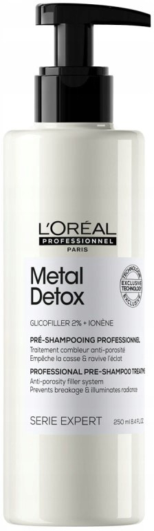 L’Oréal Professionnel Serie Expert Metal Detox pred-šampónová starostlivosť pre farbené a poškodené vlasy 250 ml