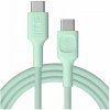 Green Cell Opletený kabel USB-C-USB-C PowerStream 100W, 2 m, zelený