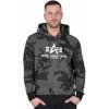 mikina s kapucňou ALPHA INDUSTRIES Basic Čierna