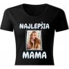 Farebné tričko s fotkou rámik NAJ MAMA Dámsky strih FOTOpošta Veľkosť: XL, TYP PÍSMA: Písmo hrubé