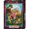 HEYE Puzzle Fauna Fantasies: Žirafia láska 1000 dielikov