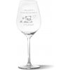 Sablio Pohár na víno Milujem ťa viac ako šlofíky: 49 cl