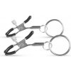 Easytoys Metal Nipple Clamps With Ring Fetish Collection