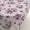 Biante Bavlnený oválny obrus Sandra SA-623 Lila orchidey na bielom 120x160 cm