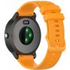 eses Jednofarebný silikónový remienok pre smart hodinky Garmin 20 mm Farba: oranžová