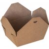 Papierový MENU BOX 195x140x65 mm, 1800 ml, hnedý kraft