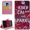 Peňaženkové puzdro KEEP CALM and SPARKLE na ALCATEL ONETOUCH 6045Y IDOL 3 (5.5)