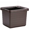 Truhlík samozavlažovací BERBERIS UNO - čokoláda - 45x40x35 cm - PLASTIA