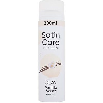 Gillette Satin Care Olay Vanilla Dream Shave Gel gel na holení pro suchou pokožku 200 ml pro ženy