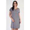 Dámska nočná košeľa s krátkym rukávom Pavlína šedá