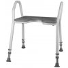 Mobilex 302072 Stolička do sprchy s opierkami a mäkkým sedadlom 46cm, nosnosť 150 kg