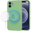 Techsuit SoftFlex MagSafe kryt na iPhone 12 – mätovo zelený