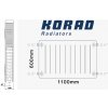 KORAD Radiátor 22K 600/1100 (KORAD 22K 600/1100)