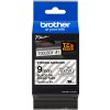 Brother TZ-S121 / TZe-S121 Pro Tape, 9mm x 8m, čierna tlač/priehľadný podklad, originálna páska