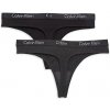 Calvin Klein dámske tangá 2Pack čierna