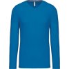 KARIBAN VINTAGE V-NECK K358 / Pánske tričko s dlhým rukávom - tropical blue XXL