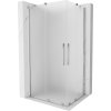 Mexen Velar Duo sprchovací kút posuvný 90 x 80 cm, mráz, chróm - 871-090-080-32-01