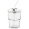 Glassip sklenený cestovný hrnček, transparentá
