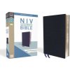 NIV, Thinline Bible, Bonded Leather, Navy, Red Letter Edition