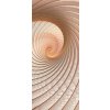 ForWall Fototapeta na dvere Béžový slimák Výpredaj - samolepiace 91 x 211 cm