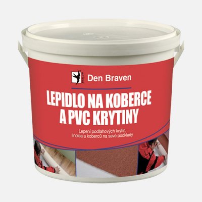 DEN BRAVEN Lepidlo na koberce a PVC krytiny 5 kg biele od 13,36 € -  Heureka.sk
