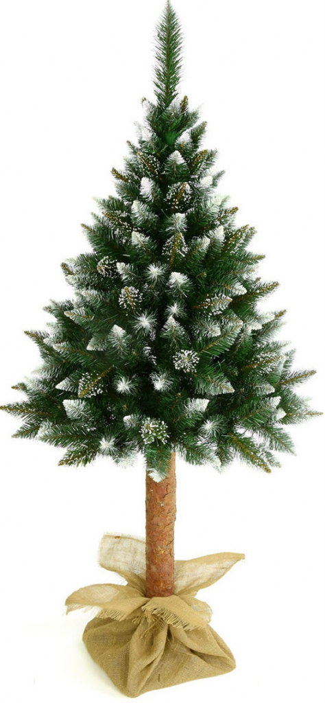 NABBI Christee 7 vianočný stromček na pni 180 cm zelená biela