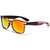 Retro Unisex Slnečné okuliare wayfarer USA Oranžové
