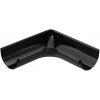 BRYZA Rohový žľab vnútorný pozinkovaný Ø 150 mm, čierny RAL 9005