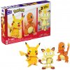 Mattel Pokémon Mega Construx Kanto Region Trio Pikachu a Charmander a Meowth