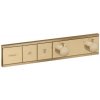 Hansgrohe RainSelect Termostatická batéria pre 2 vývody, brúsený bronz 15380140