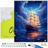 MAĽOVANIE PODĽA ČÍSEL Námorná Loď Obrazy Na Maľovanie podľa čísel 40x50 OhArt