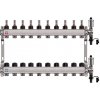 HPW® Nerezový rozdeľovač H.P.W. pre podlahové vykurovanie okruhy: 10 okruhov