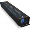 ICY BOX IB-HUB1717-U3 USB 3.2 Gen 1 (3.1 Gen 1) Type-A 5000 Mbit/s Čierna (IB-HUB1717-U3)