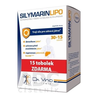 Simply You Pharmaceuticals a.s. SILYMARIN LIPO - Da Vinci Academia cps 30+15 zadarmo (45 ks)