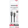 Swissten 71526201 USB-C / LIGHTNING MFi, 1,2m, černý